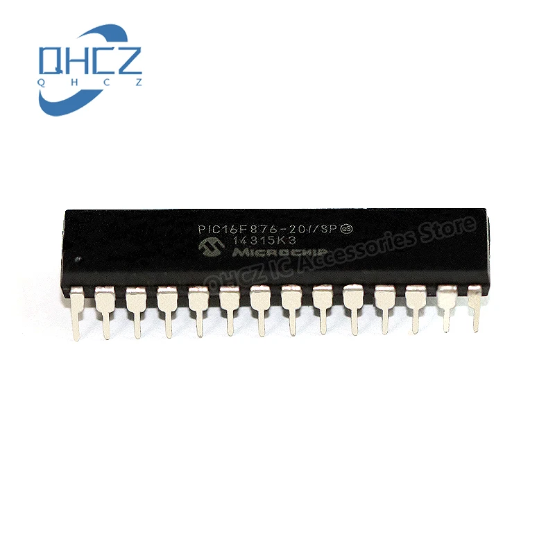 

1pcs PIC16F876-20I/SP PIC16F876 16F876 SPDIP-28 New and Original Integrated circuit IC chip Microcontroller Chip MCU In Stock