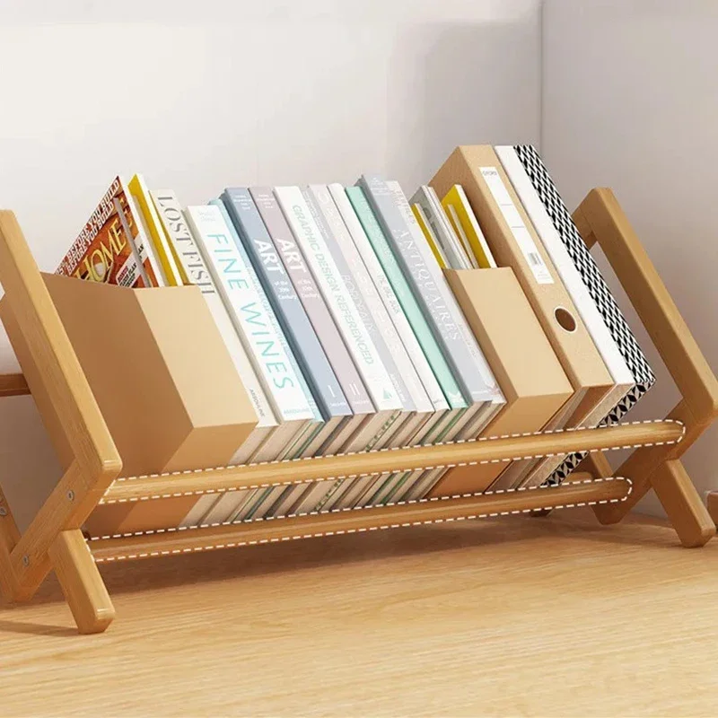 Simple Desktop Bookshelf Office Documents Books Magazines Stationery Storage Shelf Student Study Story Picture Book Rack Shelves