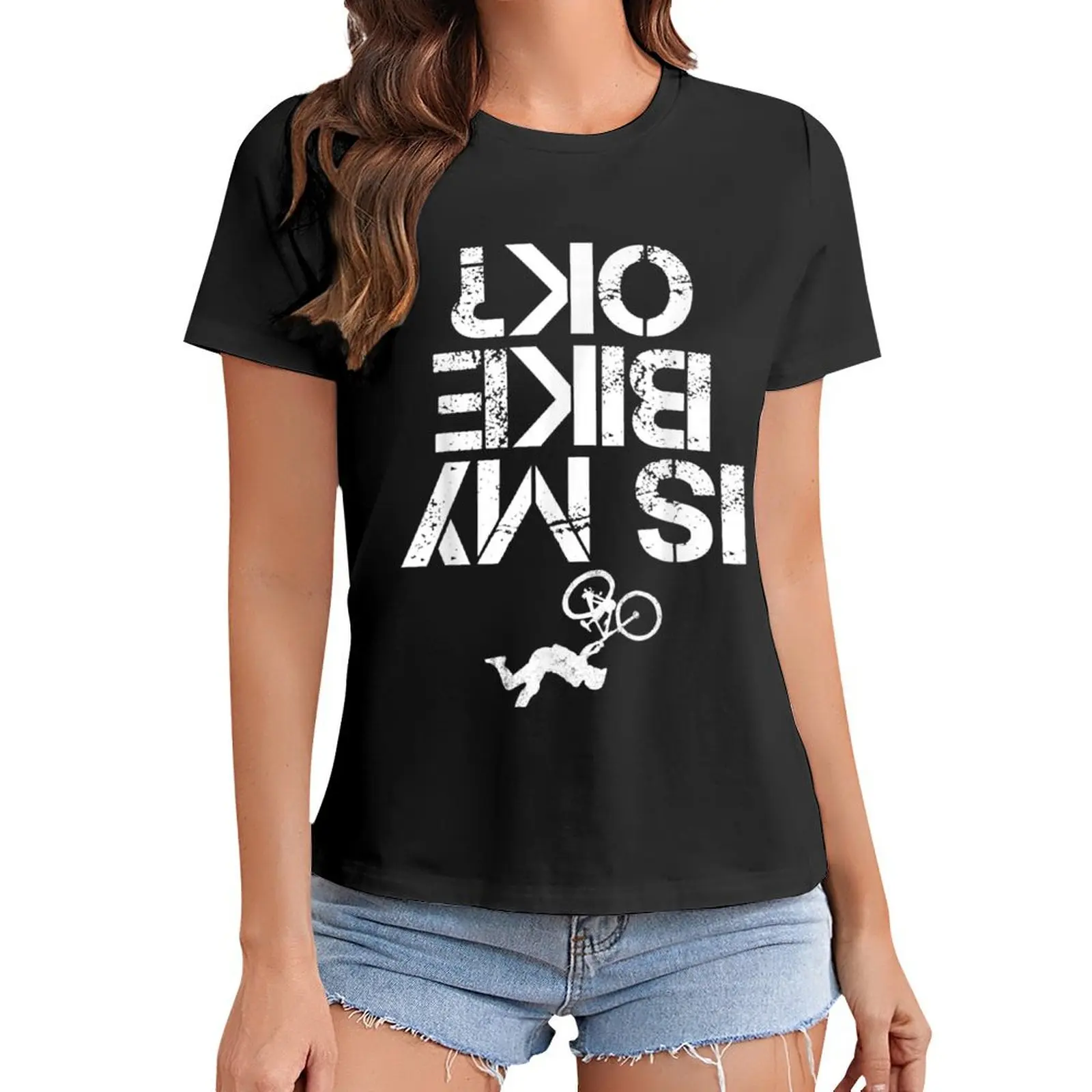

Is My Bike Ok Is My Mountain Bike OK T-Shirt sweat anime t shirt dress Women
