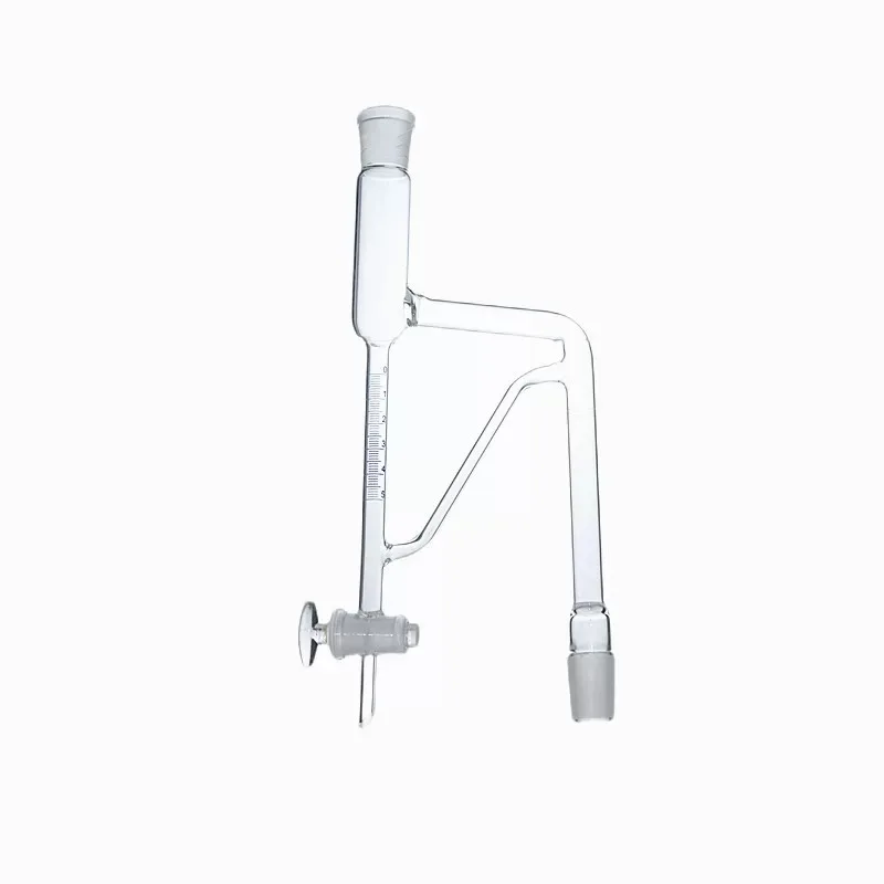 Volatile Oil Tester, Joint 24/29 With Glass Switch Valve, Light Oil Density Less Than 1, Borosilicate Glass