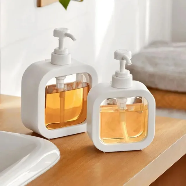 Dispenser di sapone trasparenti Shampoo Gel doccia Dispenser da viaggio portatile Bottiglia vuota per pompa da bagno per accessori da cucina per bagno 4