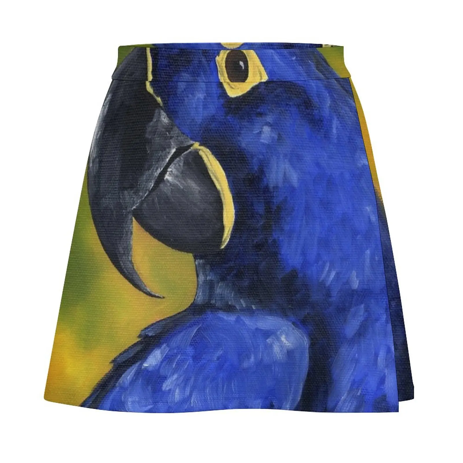 Hyacinth Macaw Parrot Mini Skirt Women's clothing korean luxury clothing skirts for women 2024
