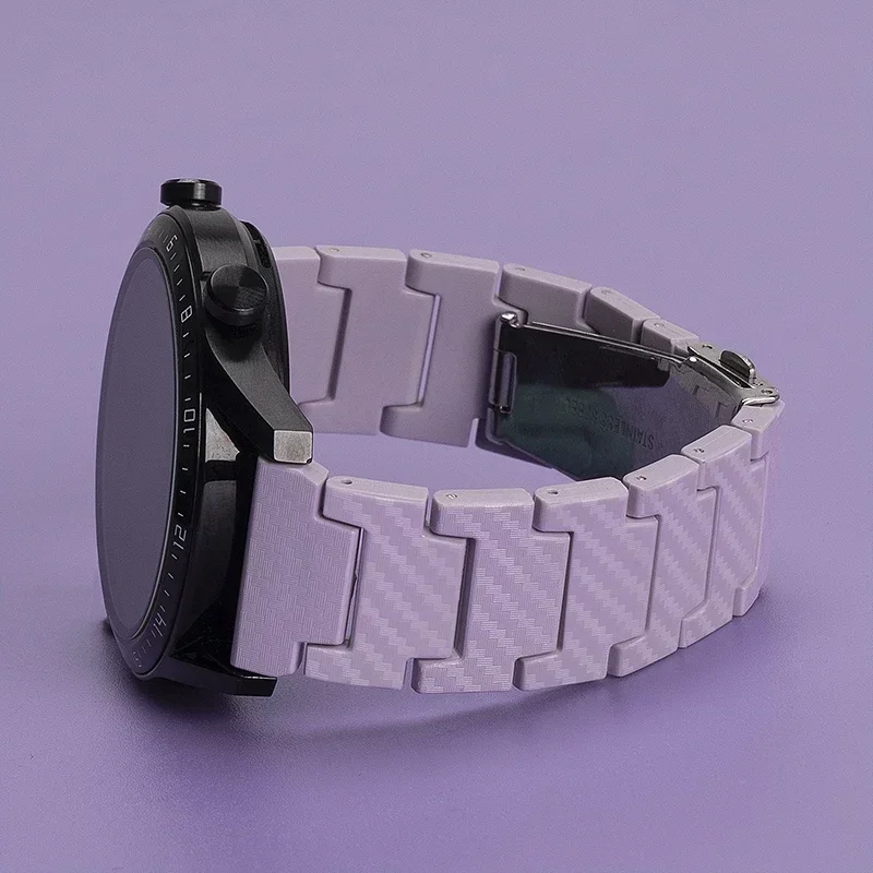 Carbon Fiber Watch Bracelet, 20mm 22mm Strap