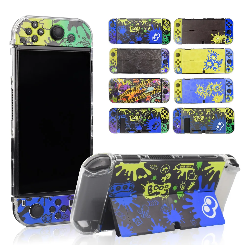 Per Ns Controller Cover Protettiva Splatoon 3 Custodia Protettiva A Colori A Tema Per Interruttore/Interruttore Oled
