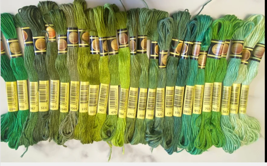 10 pieces cross stitch threads / cross stitch embroidery thread / threads colors 15 embroidery thread