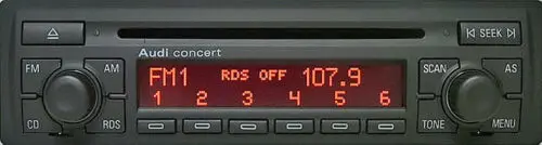 콘서트 CD 플레이어 자동차 멀티미디어 라디오 스테레오 착용 필링 버튼 수리 데칼 스티커 Audi A2/A3/A4/A6 용 고정 버튼
