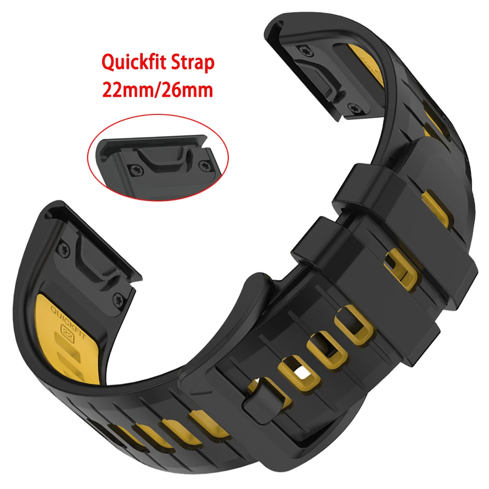 Sport Silicone Strap - QuickFit 22/26mm Watchband Bracelet
