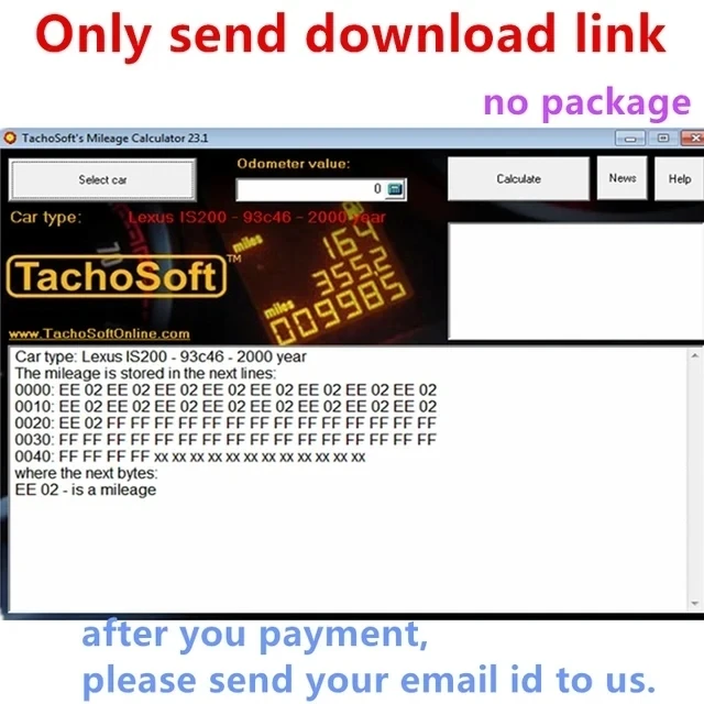 Latest 2024 Hot TachoSoft Mileage Calculator 23.1 Counter Calculation Software V23.1 with License Digital Odometer Calculators 6