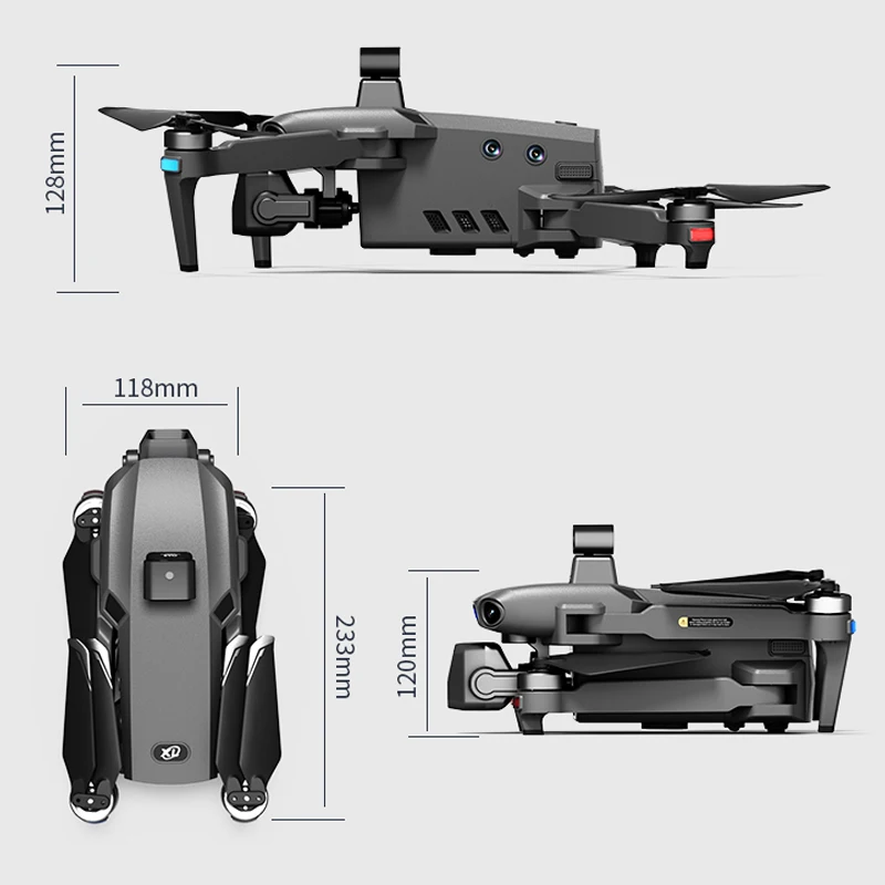 S880 PRO Drone 4K Fotocamera 3-Axis Gimbal GPS Retur Brushless Evitamento Ostacoli Touch Screen RC Quadcopter Giocattoli Regali Pesca Dron - immagine 5