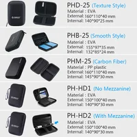 Чехол для жесткого диска ORICO 2,5, портативная защитная сумка для жесткого диска для внешнего 2,5-дюймового жесткого диска/наушников/U-диска, черный чехол для жесткого диска — изображение 5