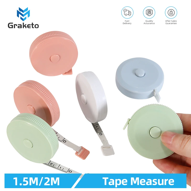 Tape Measure 1.5/2M Soft Double Scale Body Sewing Flexible Measurement For Body Measuring Tools Tailor Craft 60/79Inch