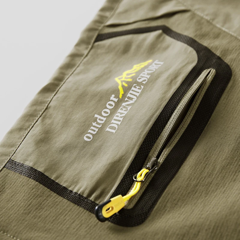 Men's Summer Detachable Quick-drying Hiking Pants Outdoor Multi-pocket Stretch Elastic Travel Safari Cargo