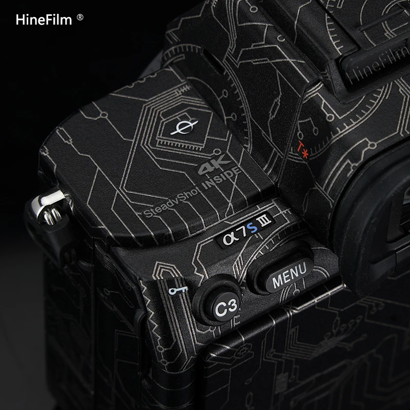 Hinefilm A7SIII 카메라 스킨 A7S3 카메라 커버 스티커, A7S III 카메라 스킨 알파 7 S III 보호 랩 커버 필름