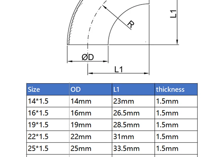 304 Stainless Steel Elbow Exhaust Pipe Fittings