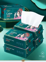 Cotton Disposable Face Towel Travel Cleansing Towel Wet And Dry Makeup Remover Face Towel Cotton Soft Towel Drawer Type 2