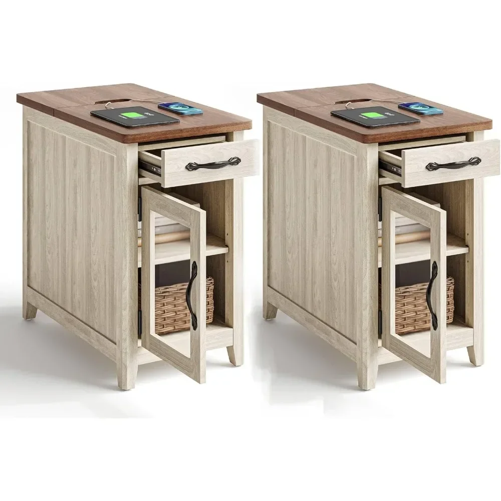 End Table with Drawer & Storage 2
