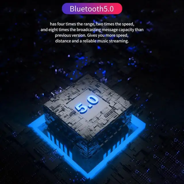 Bluetooth 5.0 기술과 스포츠 이어폰의 운동용 편의성을 결합한 Y50 TWS 무선 헤드폰