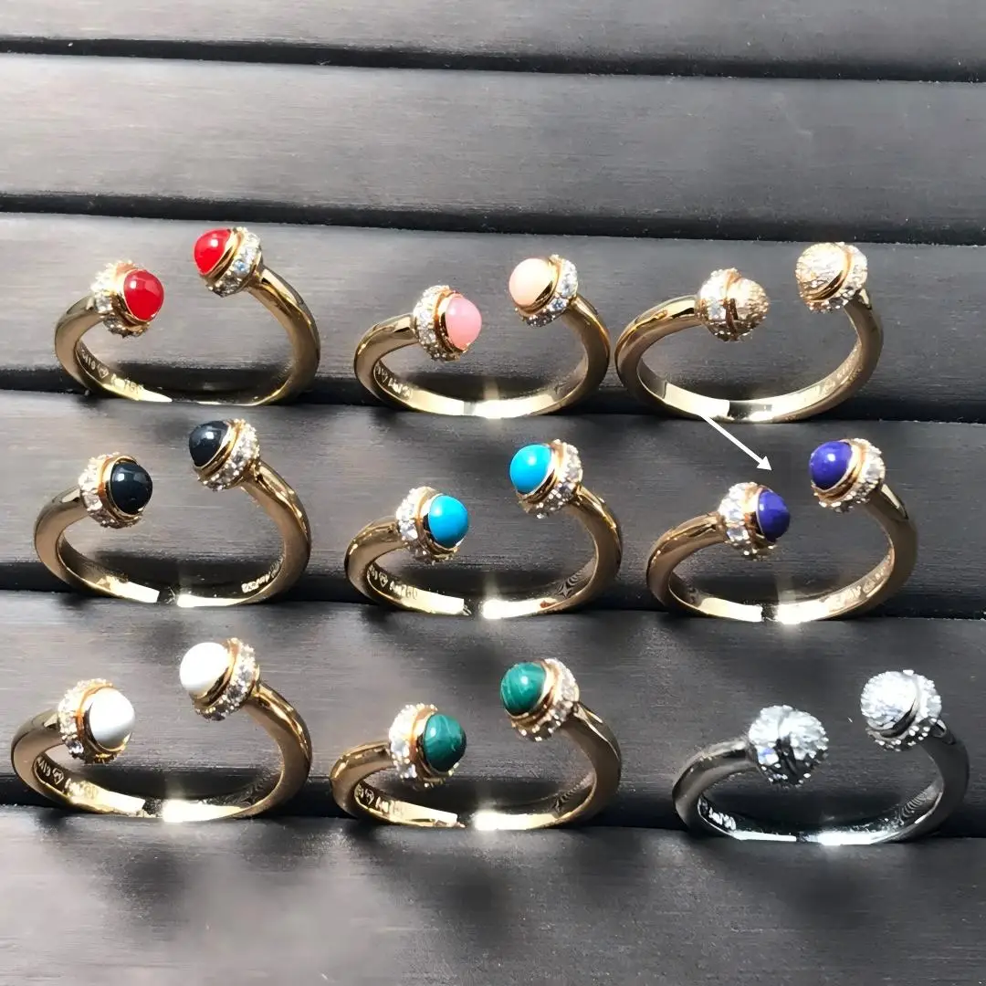 Elegant 18K Rose Gold Women's Diamond Open Ring