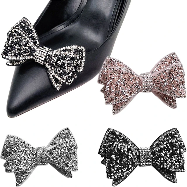 Bow Rhinestone Shoe Clips Detachable Women Shoe Accessories Elegant  Handmade Shoe Embellishment for Wedding Party Decor 2 Pcs - AliExpress