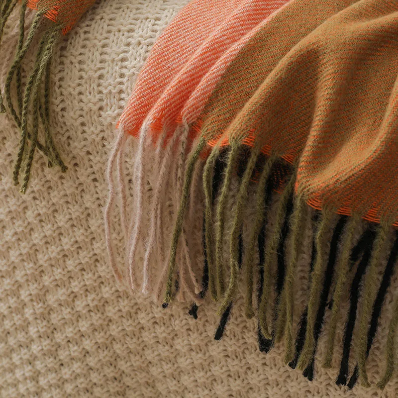 Рисунок 6 - Корейский вязаный полосатый шарф