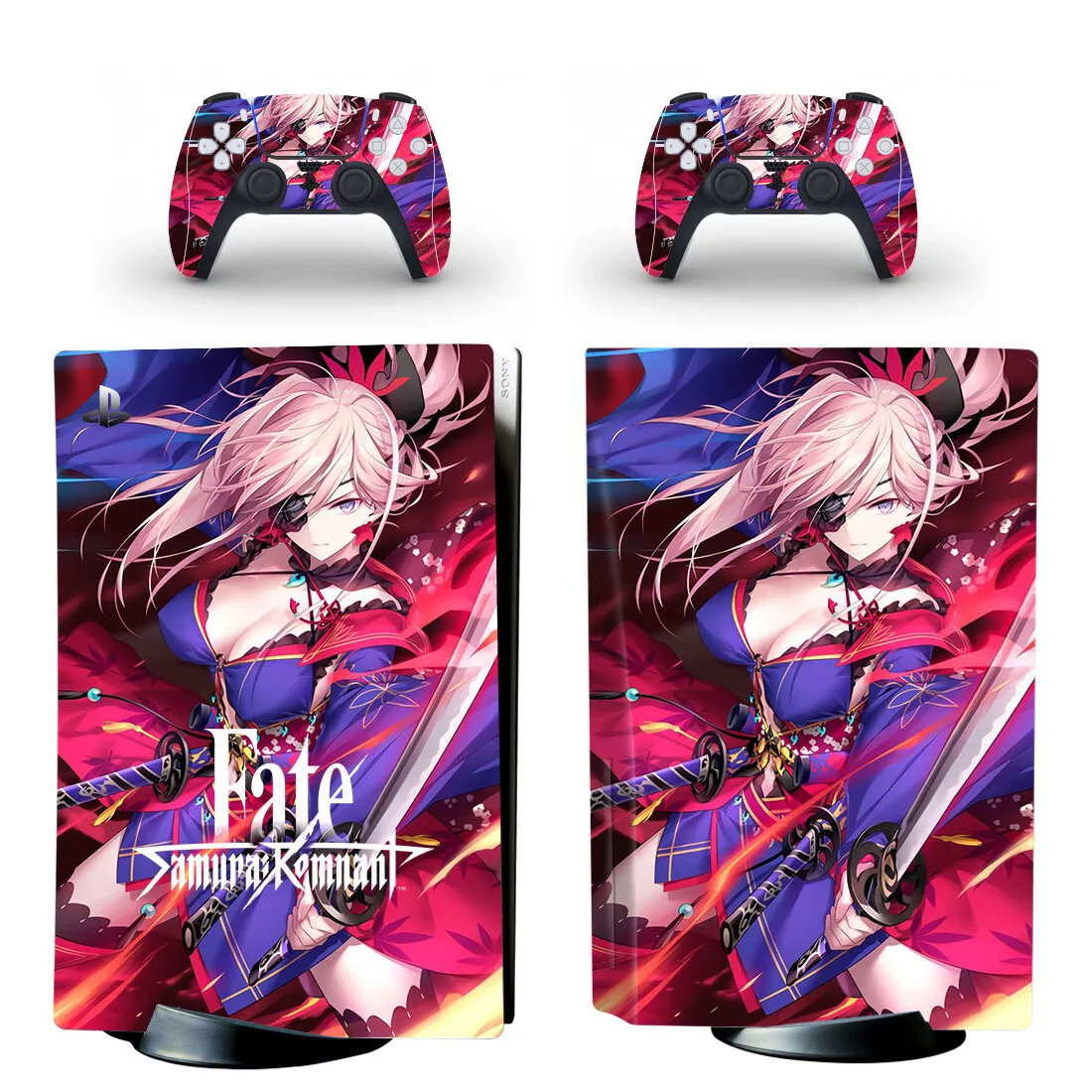 Fate Samurai Residuo Ps5 Disc Skin Sticker Decalcomania Cover Per Console Controller Ps5 Disk Skin Sticker Vinyl