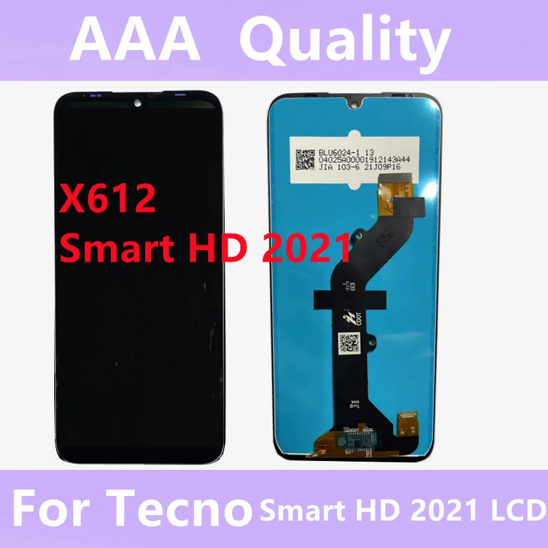 Оригинал для infinix smart HD 2021 X612B x612 экран ЖК-дисплея в сборе Полный стеклянный