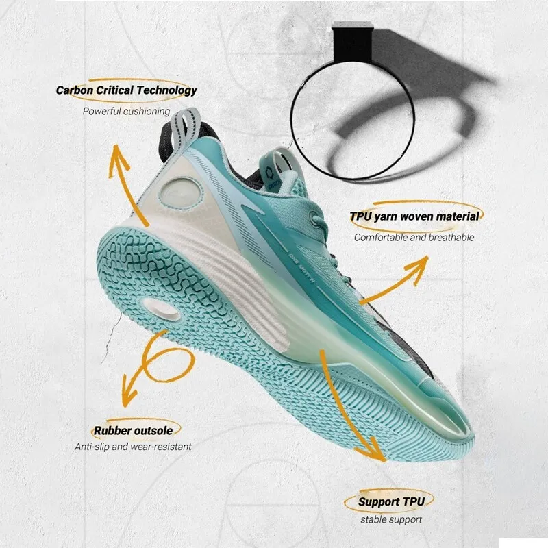 361° one motion 1.0 27cm 361° ONE MOTION Wave Series Basketball Shoes Men Low-Top