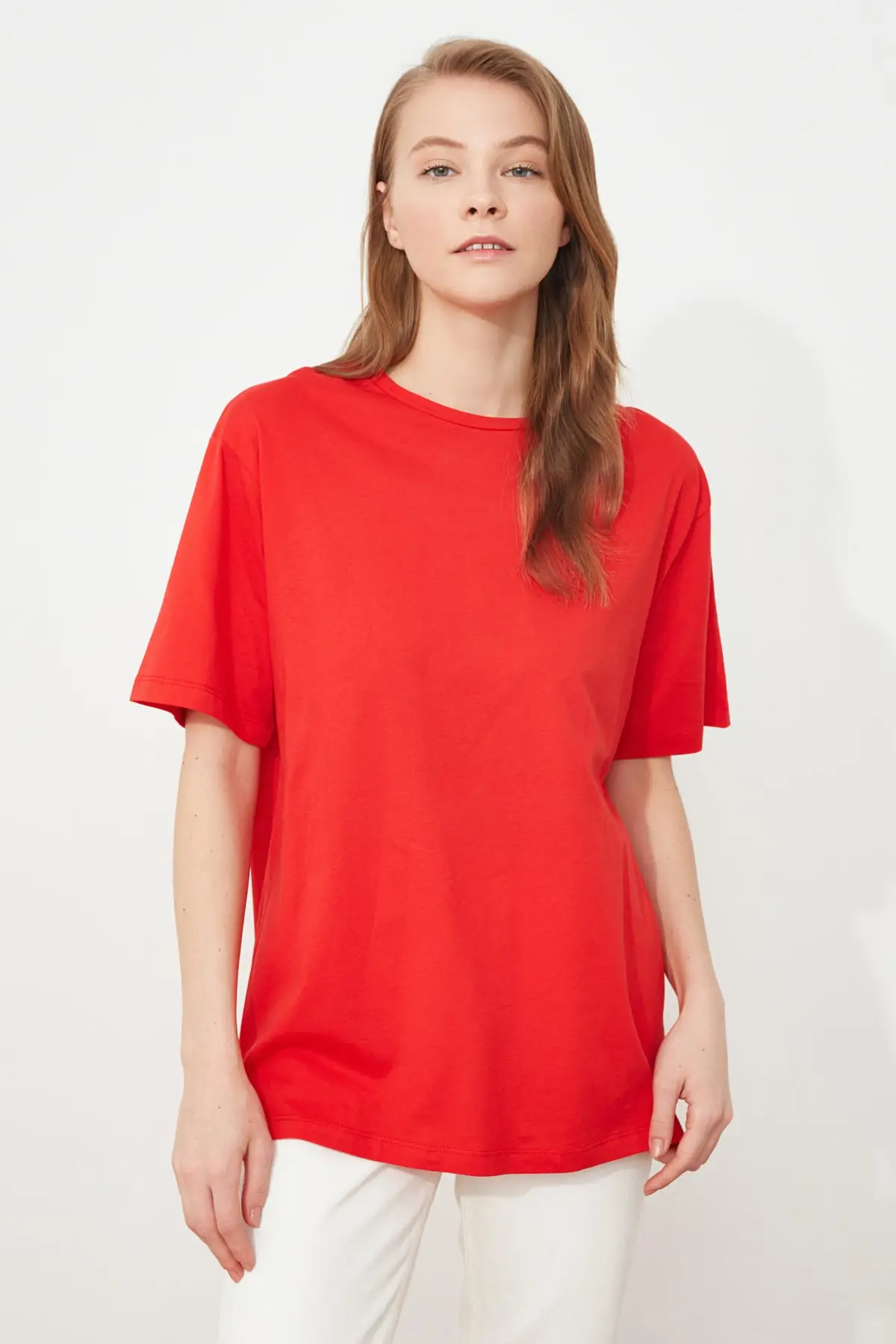 Трикотажная футболка бойфренда из 100 хлопка | Женская одежда