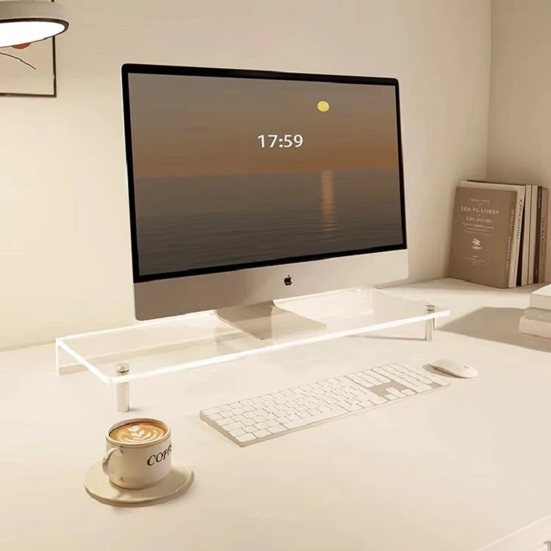 Transparent-Acrylic-Display-Stand-For-Monitor-Heightening-Desktop ...