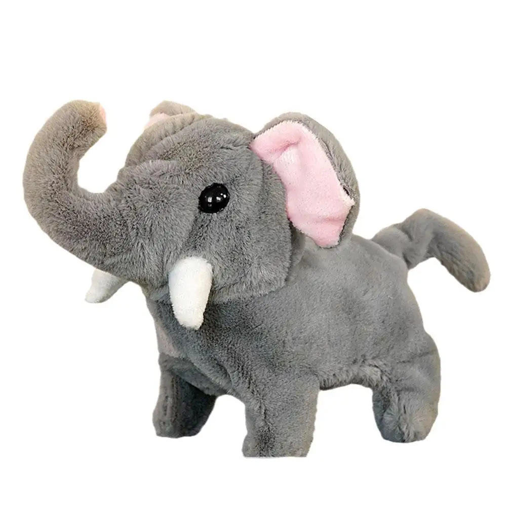 Electric Plush Toy Cute Animal Alpaca Elephant Can Walk And Bark Stuffed Dolls Speaking Cartoon Toysa As Gift For Kid Childrens