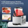 Commercial Slushie Machine, 12L Frozen Drink Margarita Machine Smoothie Slushy Maker Stainless Steel for Restaurant Bar Party 5
