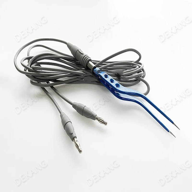 High Temperature And High Pressure Electrode Wire Bipolar Electrocoagulation Tweezers Compatible With Spring Light Electrocoagul surgical instruments