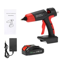 

21V Electric Hot Fuse Glue Gun Cordless Rechargeable Hot Melt Glue Gun For 11mm Glue Stick Lithium Battery Home DIY Repair Tool