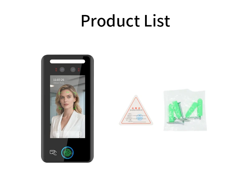 4.5 inch Dynamic Face Recognition Attendance System Terminal Time Attendance Doo
