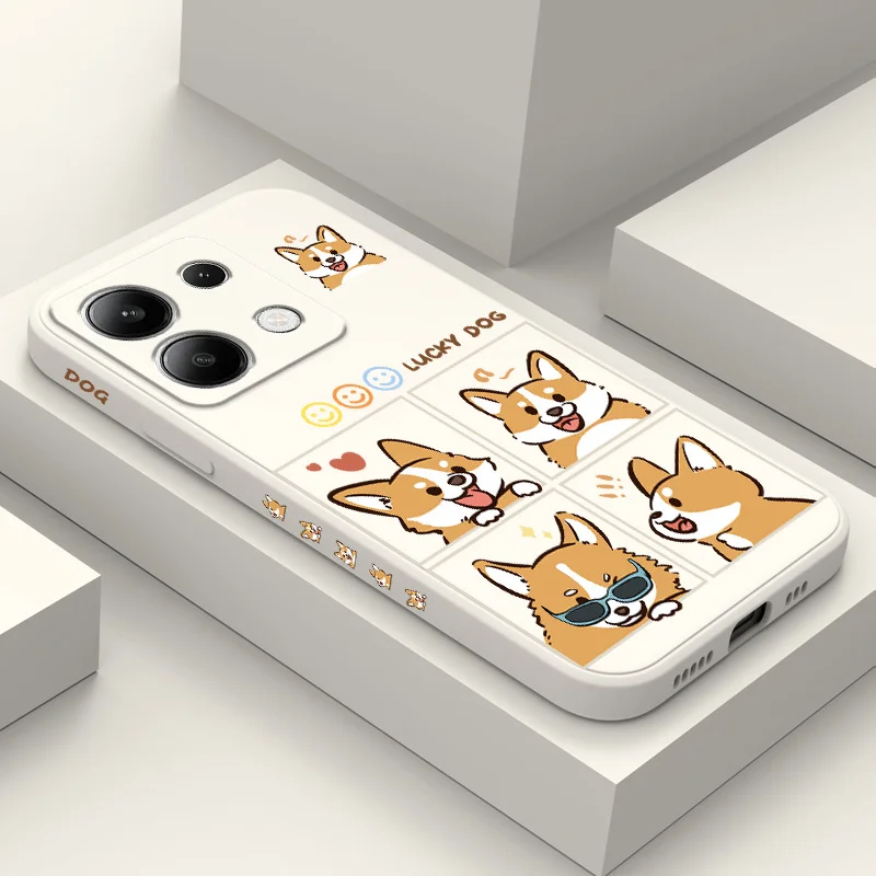 Silly Corgi Liquid Silicone Phone Case Cover
