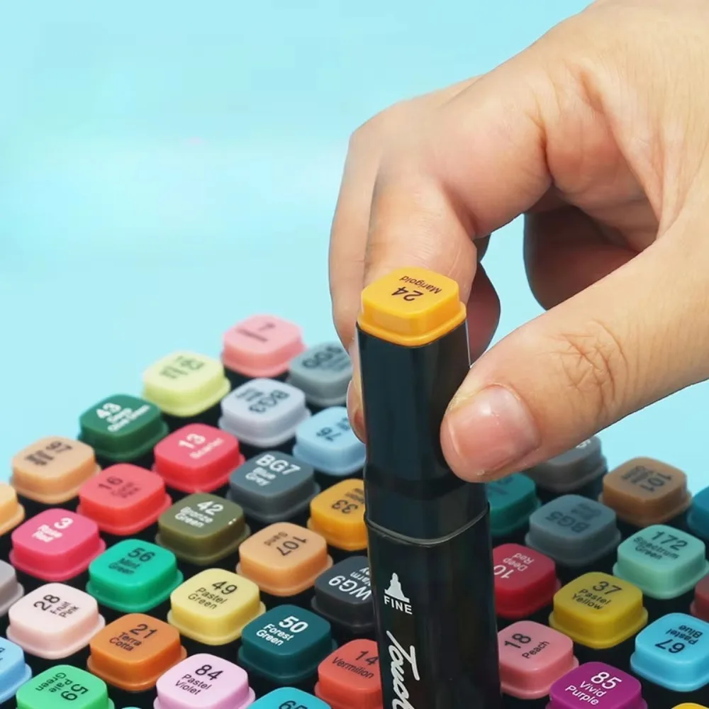 Oil Painting Marker Suit Children Fine Arts Quick Drying Watercolor Pen Double Headed Oil Based Painting Pens marker pen paint pen art pens
