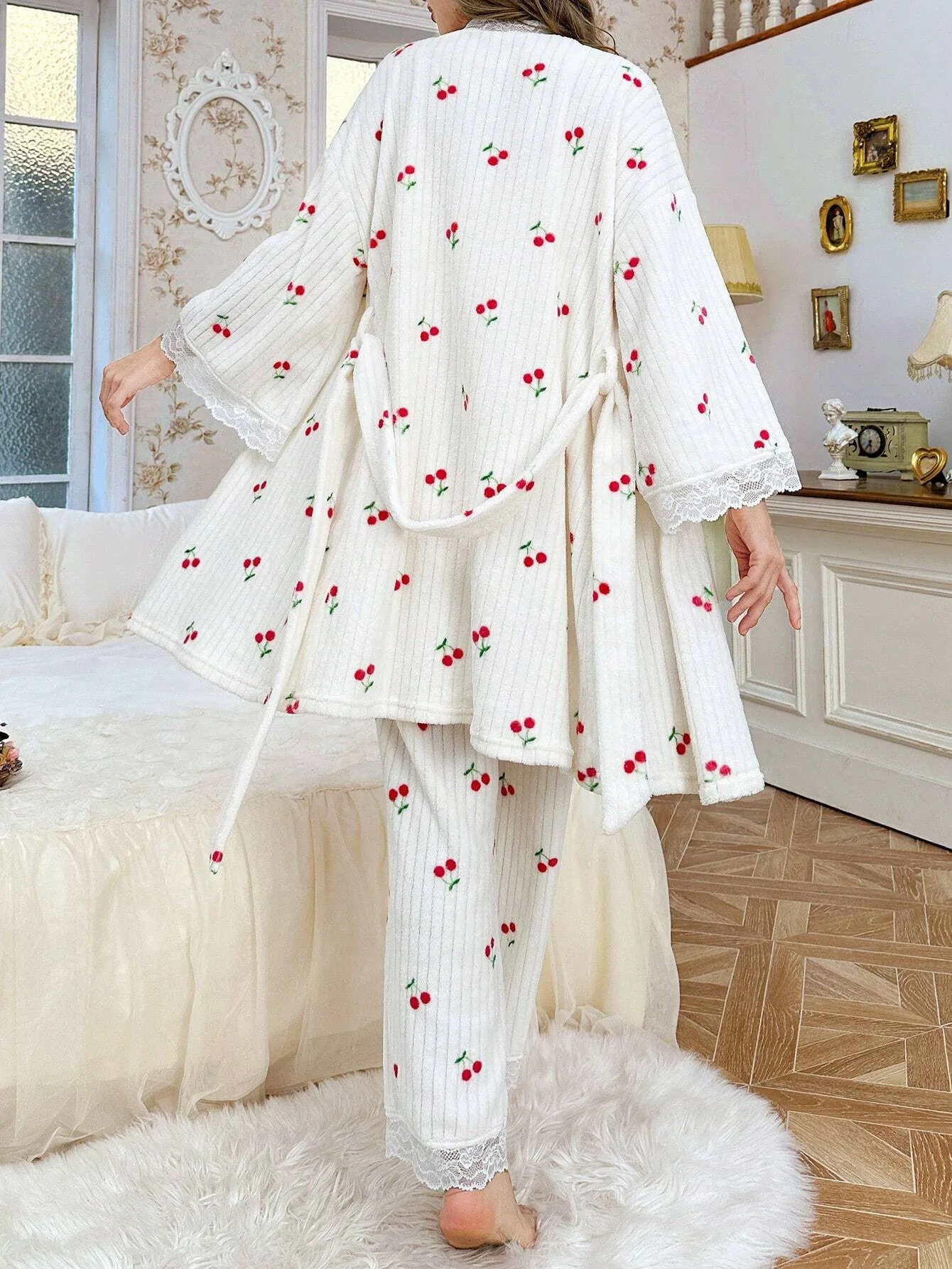 Romantic Nightwear Ladies Pajamas New Products Dress Nightie Woman Night Set 3 Piece Sexy Clothes Women Sleep Women's Peignoirs