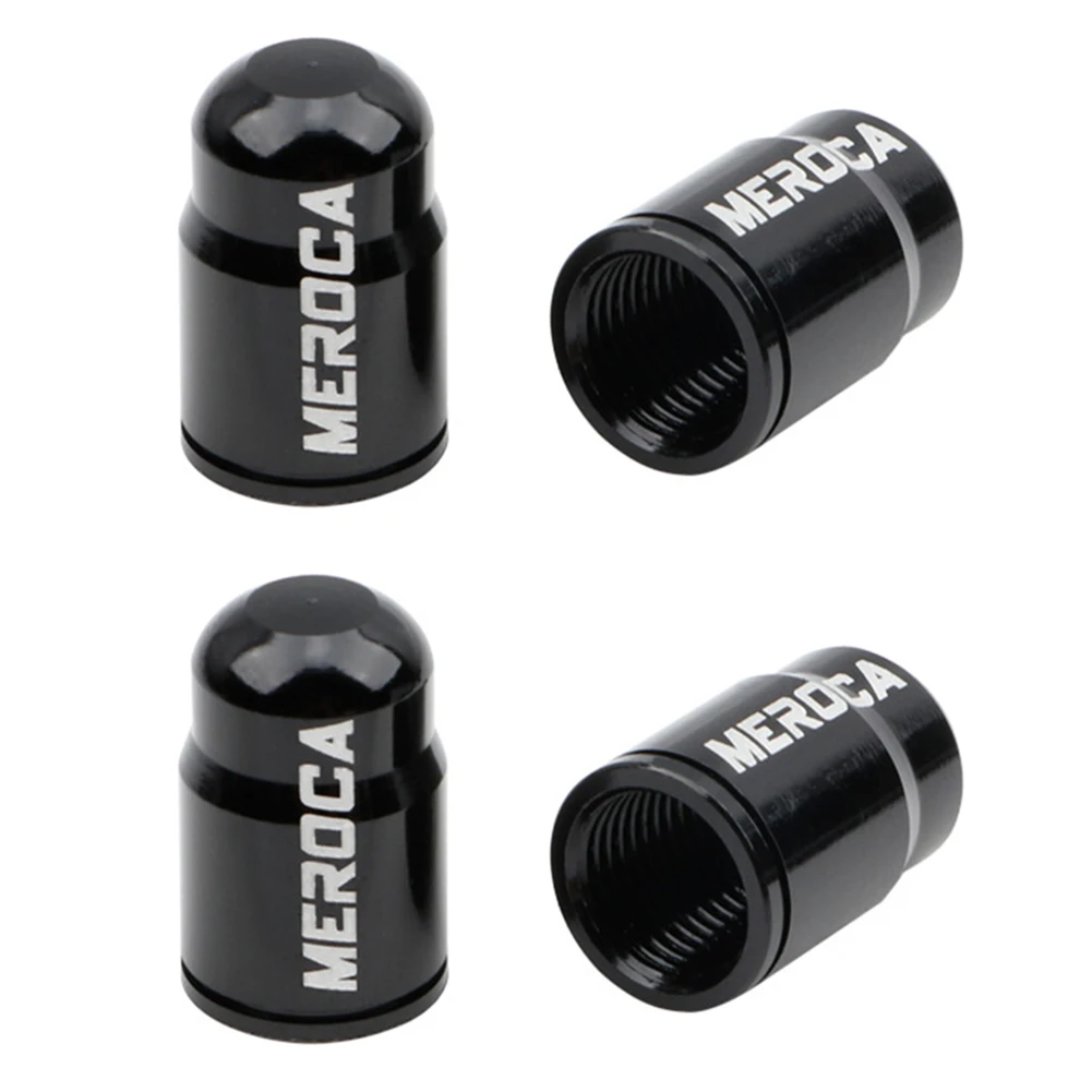 

Enhance the appearance of your bike with 4pcs Aluminum Alloy Bicycle Valve Cap SchraderPresta Valve Dust Cover