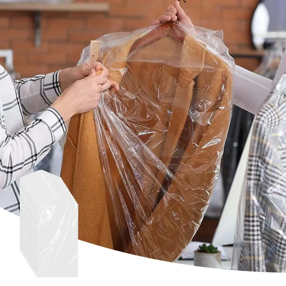 Dry Storage Bag Plastic Dry Bags for Garment Storage at Home Travel Moving 50 Pcs Dust-proof Hanging Bags for Dry Cleaner 2
