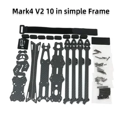 Premium Carbon Fiber FPV Drone Frame Kit for Freestyle and Long-Range Racing (MARK4 V2 10inch)