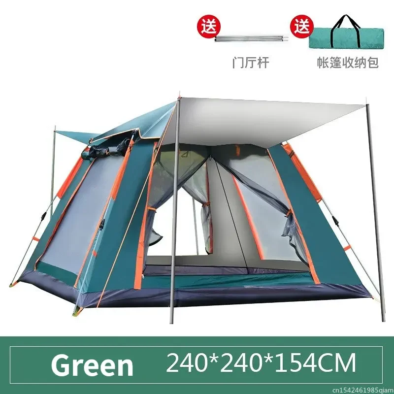 

4-6 Person Camping Tent Automatic quick Open Tent Outdoor Rainfly Waterproof Tent Family Instant Setup with Carring Bag