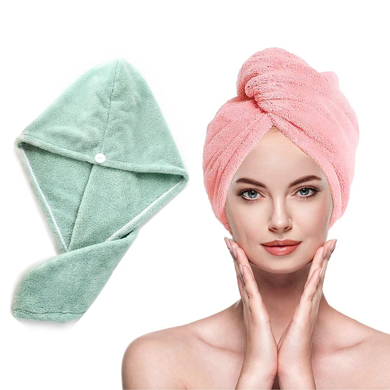 Description Picture 2 of itemMagic Microfiber Hair Towel Fast Drying Dryer Towel Women Wrap Head Absorption Water Bath Hat