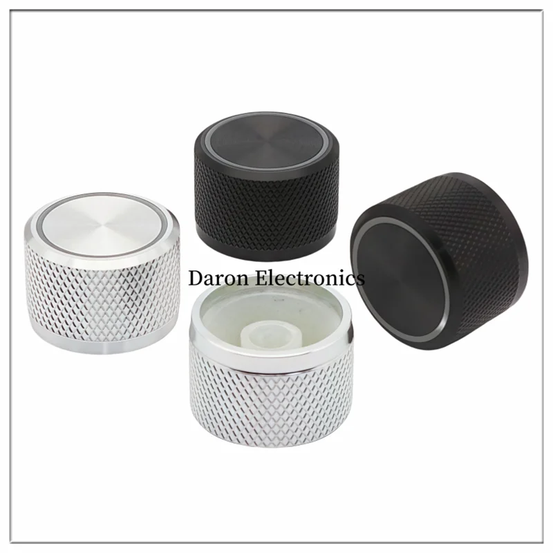 Aluminum alloy light transmission knob 22*15 Potentiometer knob cap Audio equipment instrument rotation adjustment cap plum hole