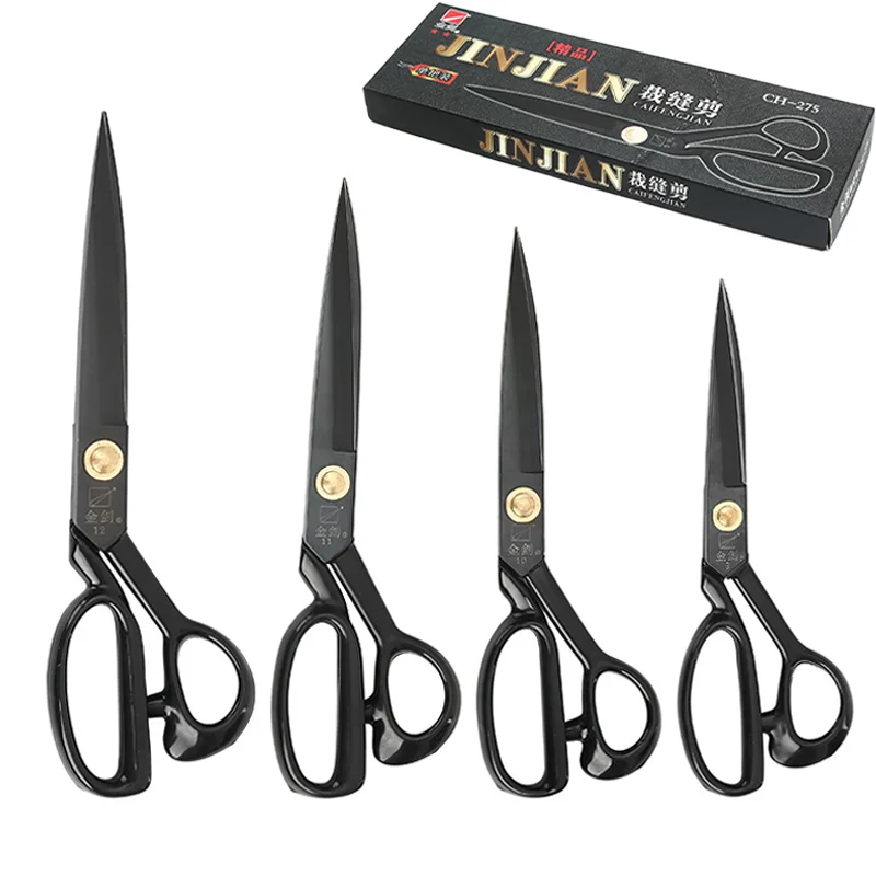 Tailor Scissors Sewing Scissors For Clothing Sewing Fabric Leather Cutting Household Tool 9-12 Inch