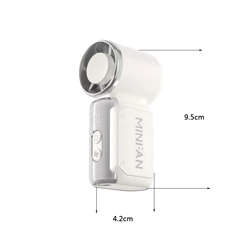 Portable silent mini bladeless electric fan, suitable for outdoor, travel, and office use, travel accessories 2
