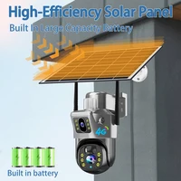 V380 PRO 8MP 4G caméra de sécurité extérieure suivi automatique 4K Vision nocturne double lentille PIR CCTV Protection de sécurité 5