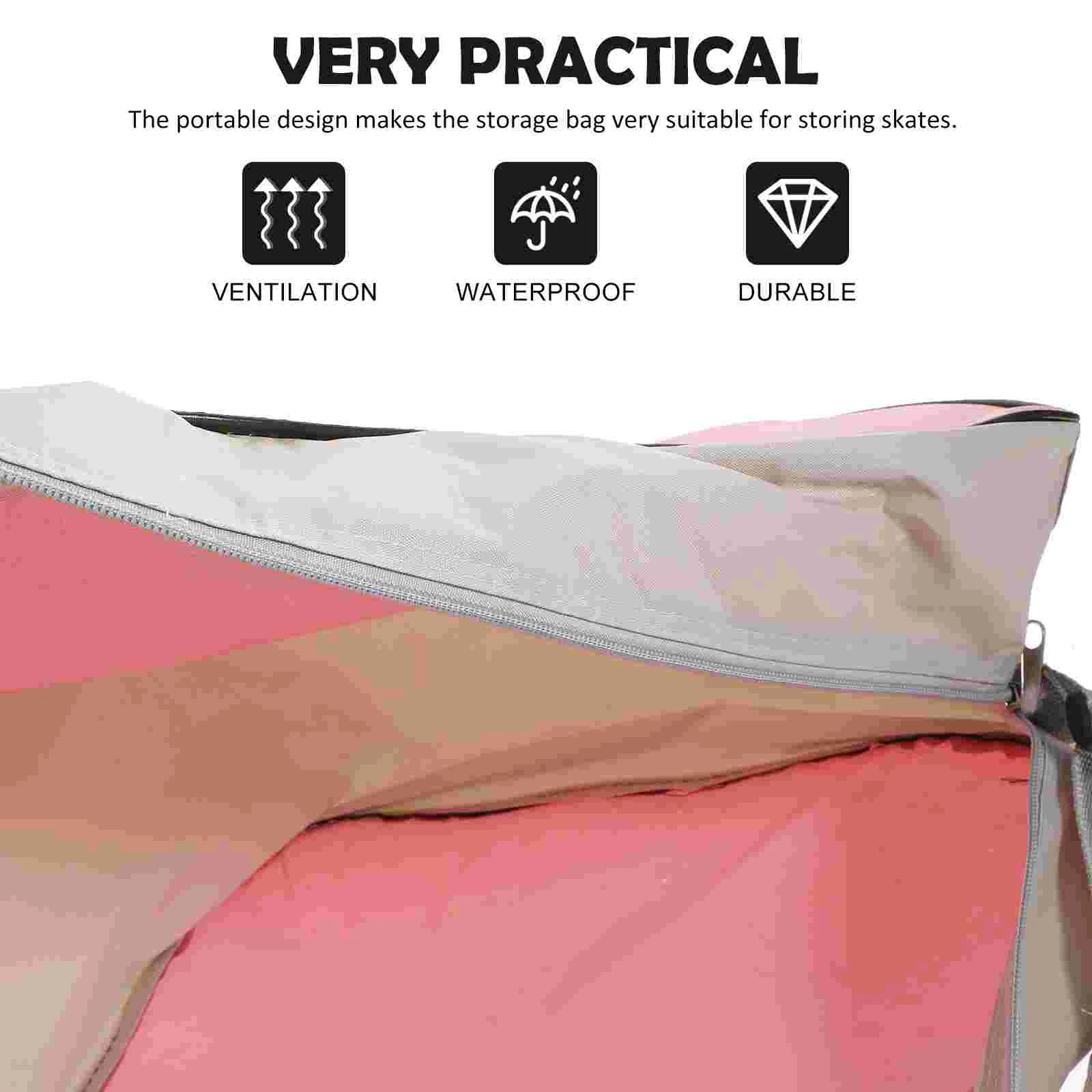 Ice Skating Roller Inline Handbag Storage Figure Women Skates Bags Adjustable Shoulder Strap Skating Bag Roller Skates Carry Bag 4