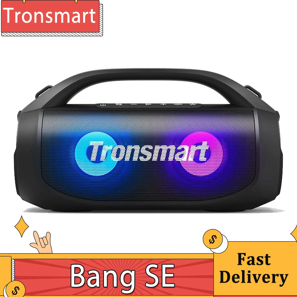 Tronsmart Bang Se Altoparlante Bluetooth Per Feste 3 Modalità Di Illuminazione, 24 Ore Di Riproduzione, Ipx6 Impermeabile, Accoppiamento Stereo Con Ma