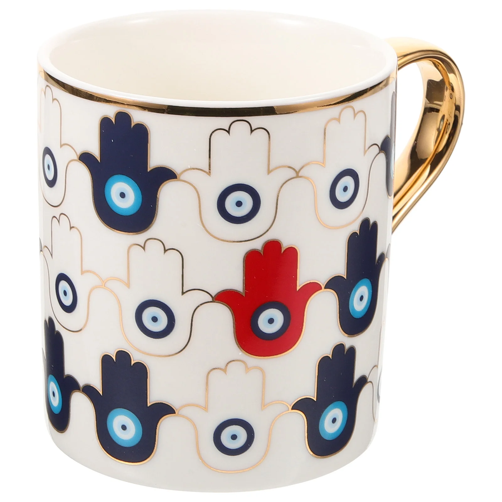 

Ceramic Cup Evil Eye Hand-painted Espresso Coffee Cup Water Cup Beverage Cup