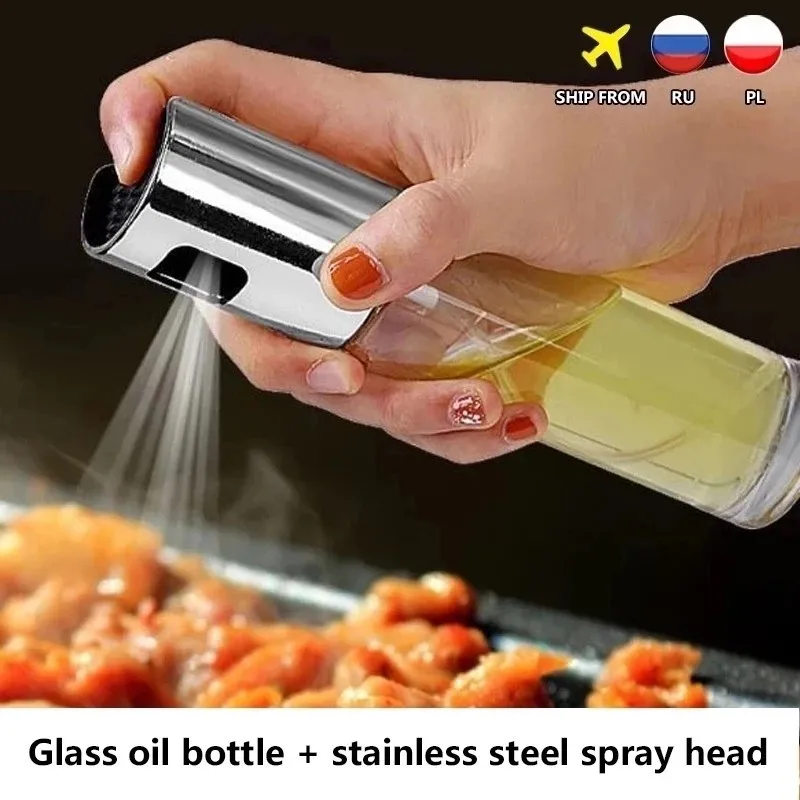 Oil Spray Bottle Sprayer Aceite Bbq Aceitera Kitchen Accessories Utensils  Tools Gadget Sets Cooking Barbacoa Olive Glass Huille